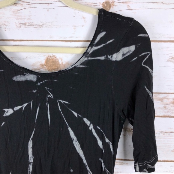 Mona B black white tie dye cut out back maxi dress - Picture 4 of 8